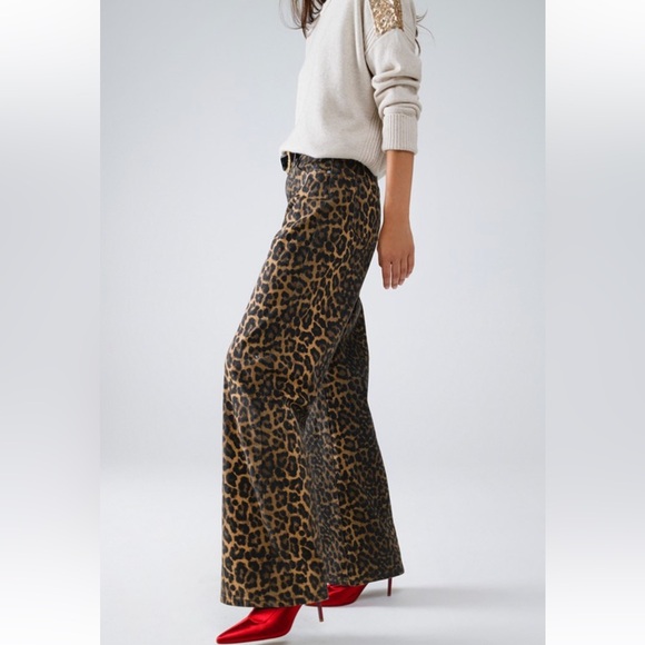 ✨RESTOCKED✨FROM PARIS FRANCE FABULOUS LEOPARD PRINT PANTS - Picture 4 of 6